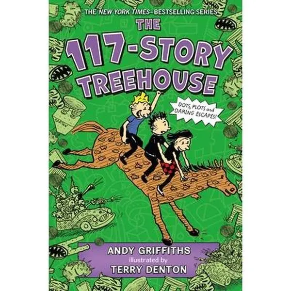 USED-The 117-Story Treehouse: Dots, Plots & Daring Escapes! by Griffiths, Andy (Paperback)