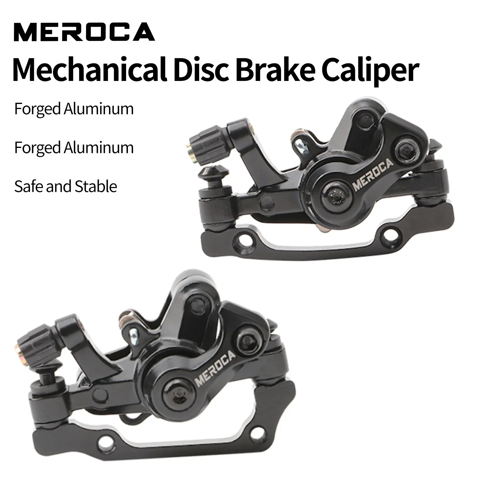 MEROCA Disc Brake Caliper, Front & Rear Cable Brake for Mountain Bike, E-bike & Folding Bike