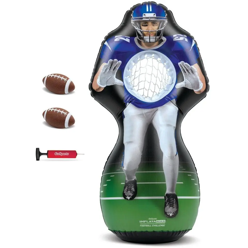 GoSports 4 ft Inflataman Football Challenge for Kids GoSports 4 ft Inflataman Football Challenge for Kids
