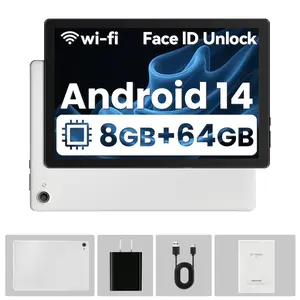 AEEZO 10.1inch Android 14 Tablet 8GB RAM+64GB ROM (Expandable up to 1TB), WiFi , Fast Charging, 5MP+8MP Dual Camera, Wi-Fi, Widevine L1 Support, fathersdaygift/ Good Gift for Family and Friends