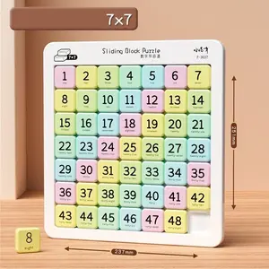 Magnetic Number Huarong Dao Advanced Edition Puzzle Toy, Brain Training Game for Logical Thinking, Educational Intellectual Challenge