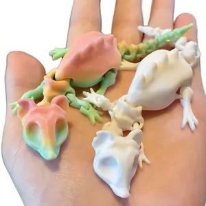 Articulated Spooky Rat Skeletons | 3D printed plastic articulated Halloween/Summerween rat skeleton fidget toy for fun and stress relief