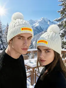 All-Season Plush Knitted cap Pirelli Lightweight Perfect for everyday casual activities,parties,and travel.