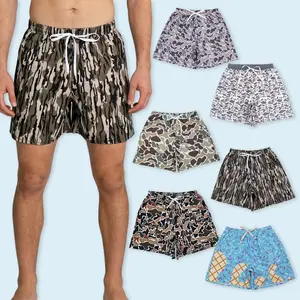 Adult man camouflage style summer swim trunks