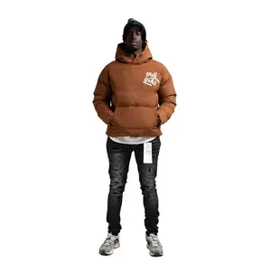 RADITZ Padded Crop Style Nylon Pullover Jacket