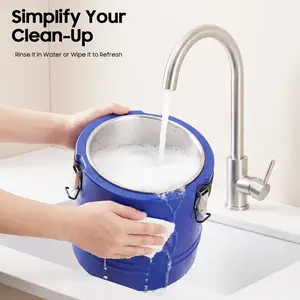 15L Stainless Steel Insulated Beverage Dispenser Hot Cold Thermo Bucket for Coffee Juice Milk Tea Restaurant Outdoor Party