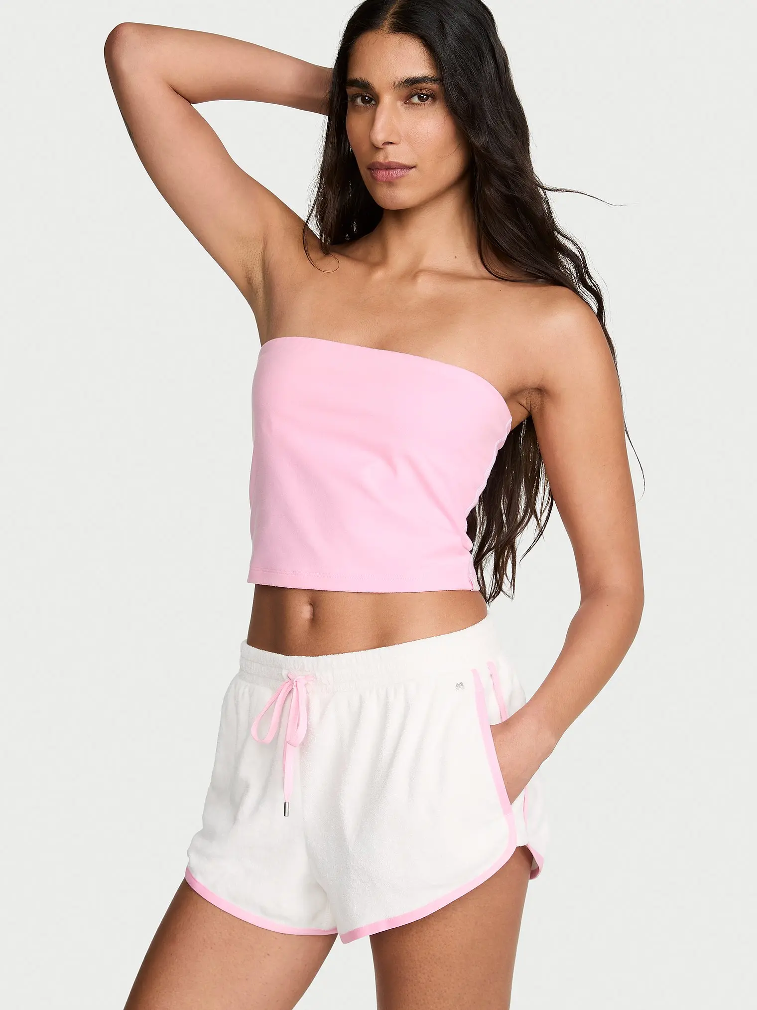 Victoria's Secret Micro Terry Curved Hem Short