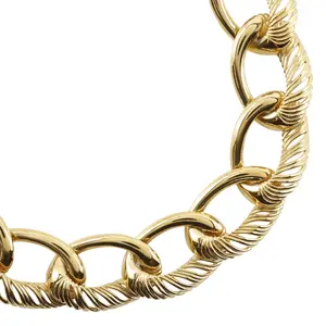 Pre-owned GIVENCHY Stainless Small Leather Goods Big Chain Necklace