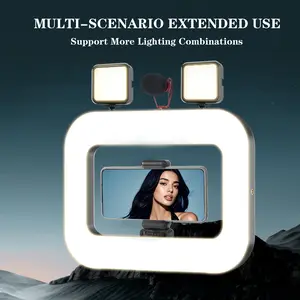 11 Inch Adjustable Ring Light with Phone Clip, Smartphone Vlogging Kit, Dimmable LED Photography Light for Content Creators and Social Media Production, Electronic Gadgets#valentine's#new year