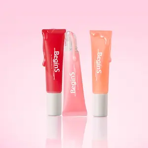 [BeginS by JUNGSAEMMOOL] Lip Care Color Oil | Korean Fruit Lip Oil | Tinted, Hydrating Shine with Cooling & 3D Plumping Effect | For Dry, Chapped Lips (0.33 Fl Oz)