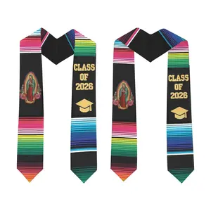 Deluxe Mexican Graduation Sash 2026 | Embroidered Estolas de Graduacion 2026 | Authentic Mexican Sash for Graduation 2026