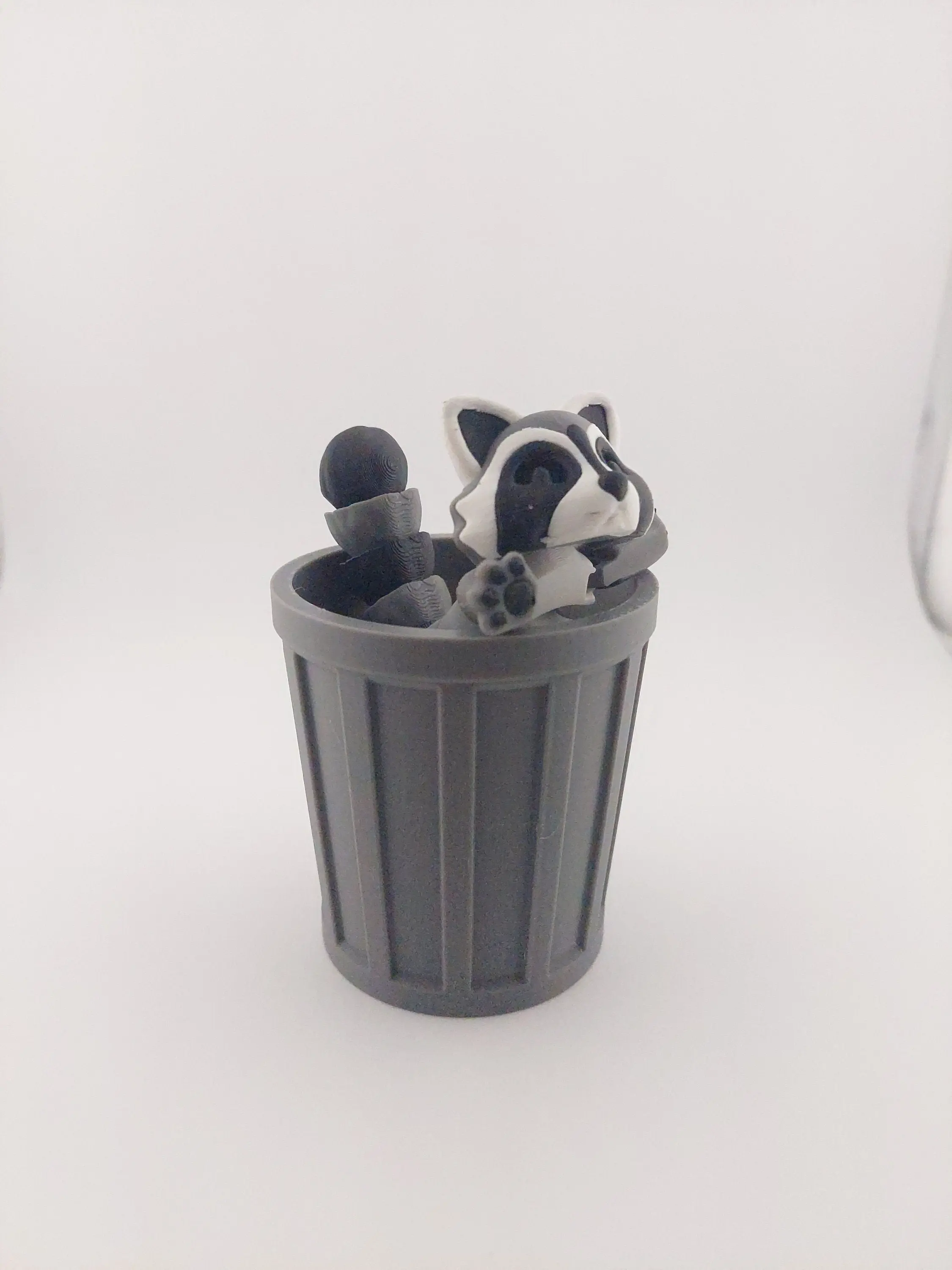 Articulated Racoon Trash Panda - 3D Printed Fantasy Creature - Authorized Seller