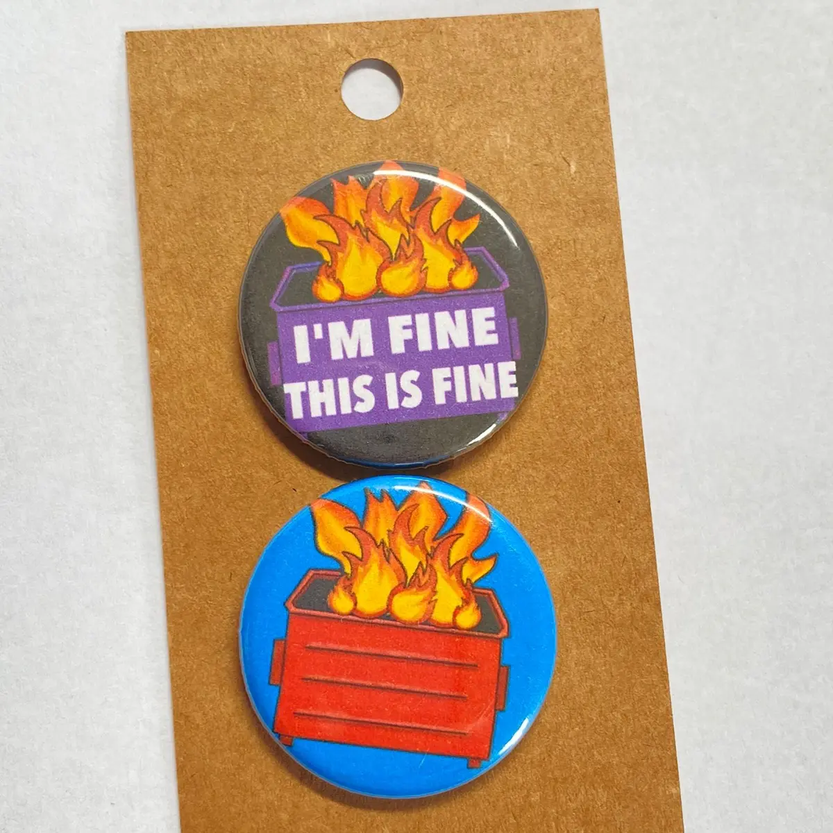 Funny Pin Button sets. Bag accessory, 1.25 inch button set