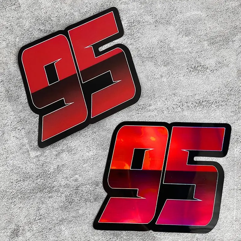 Number 95 Car Sticker, Motorcycle Stickers, Durable Waterproof Vinyl Decals, Automotive Decals, Decal for cars, for Motorcycle Fuel Tank, Scooter Body, Car Window, Windshield, Racing Decorative Sticker