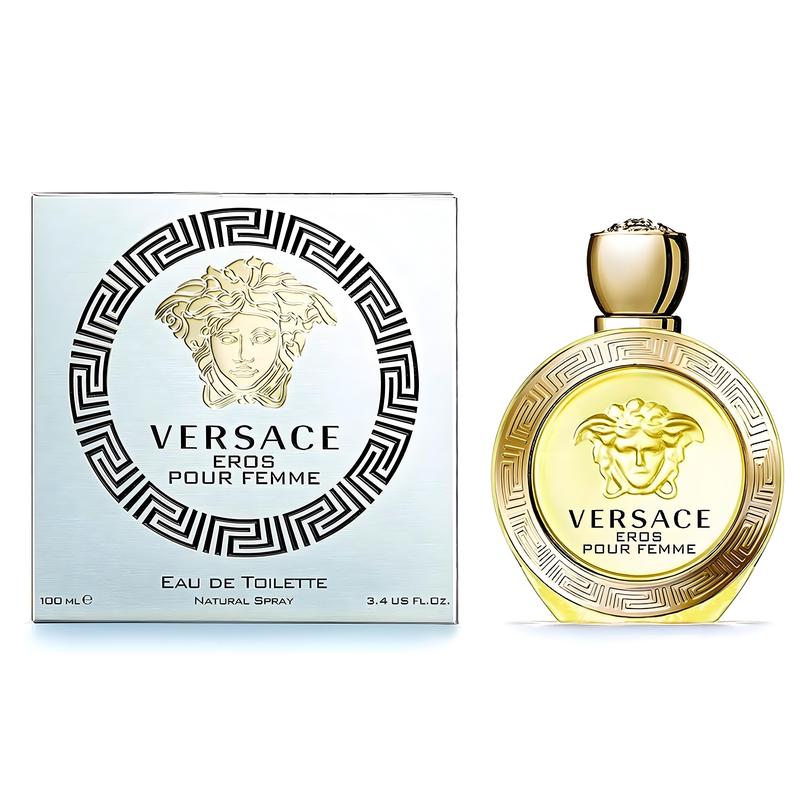 Versace Eros Pour Femme EDT 3.4 Oz/100ML - Tester Version - Floral Scent for Women with Sicilian Lemon & Freesia Notes