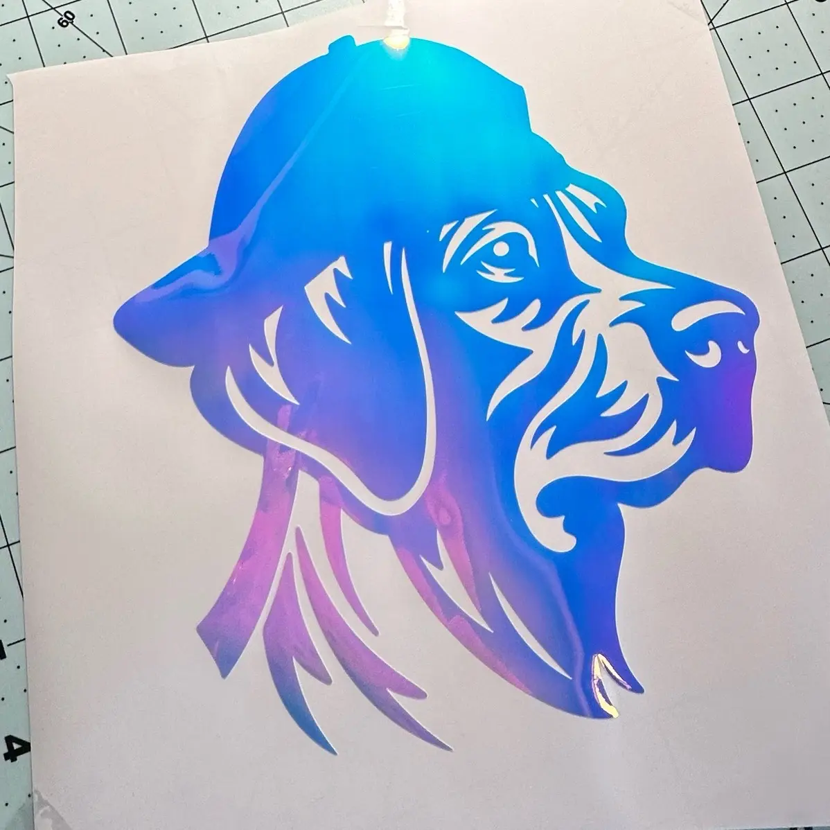 Labrador with hat custom truck or car weatherproof decal