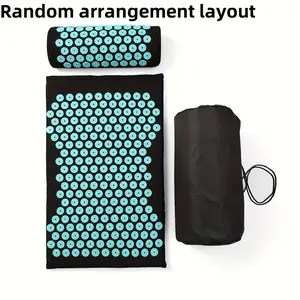 Yoga Acupressure Mat Set, Home Camping Travel Use, Needle Massage Pad Kit, Lotus Sponge Needling Mat, Relaxation Therapy Tool, Relaxation Aid