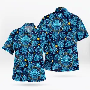 2026 Hot Hawaiian Sets PKM [FREESHIP] Angel Looks, Devil Vibes – Anime Space Celestial PKM Hawaiian Shirt – Cosmic Style for Anime Fans