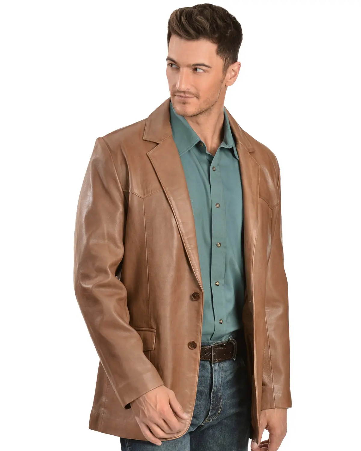 Scully Men's Lamb Leather Blazer Regular - 501-189