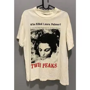Twin Peaks Who Killed Laura Palmer T-Shirt Vintage 90s Rock Band Tee