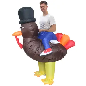 Inflatable Turkey Costume for Adult Blow Up Suit Party Cosplay Costume Thanksgiving