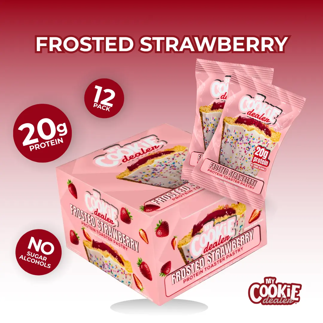 12 Pack 20g Frosted Strawberry Protein Pastry
