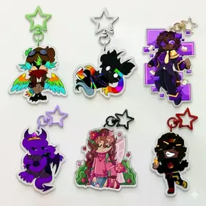 Unstable Universe MCYT Yt Translucent Minecraft Acrylic Keychains | Kawaii, Cute Keyring Accessory, Fun Charm For Backpack Or Purse | High Quality and Customer Favorite Items