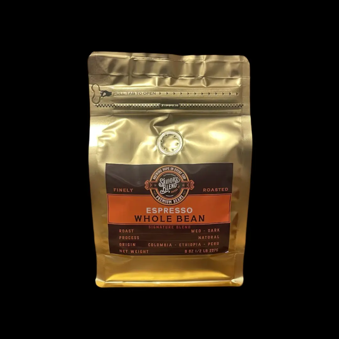 Savior's Blend Espresso Whole Bean Half Pound Bag