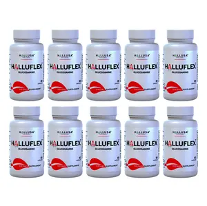 Halluflex x 600 Cap - Maximum Joint Health & Mobility - Glucosamine, Chondroitin & Collagen - Dietary Supplement - Hallusa Natural