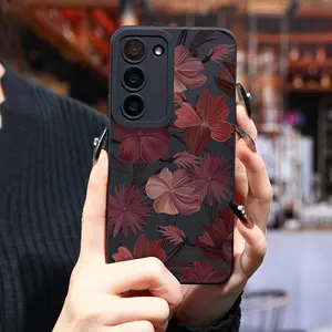 All Flowers Bloom Together Suitable for SamSung for Galaxy S24 Ultra/S23+/S22/S21 series phone cases, shock-absorbing, anti-slip, lightweight, new fashion trend design, high-quality TPU protective soft shell Protection Cover Casing Smartphone