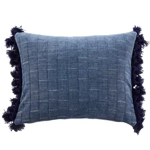 Bennett Chambray Tassel Pillow