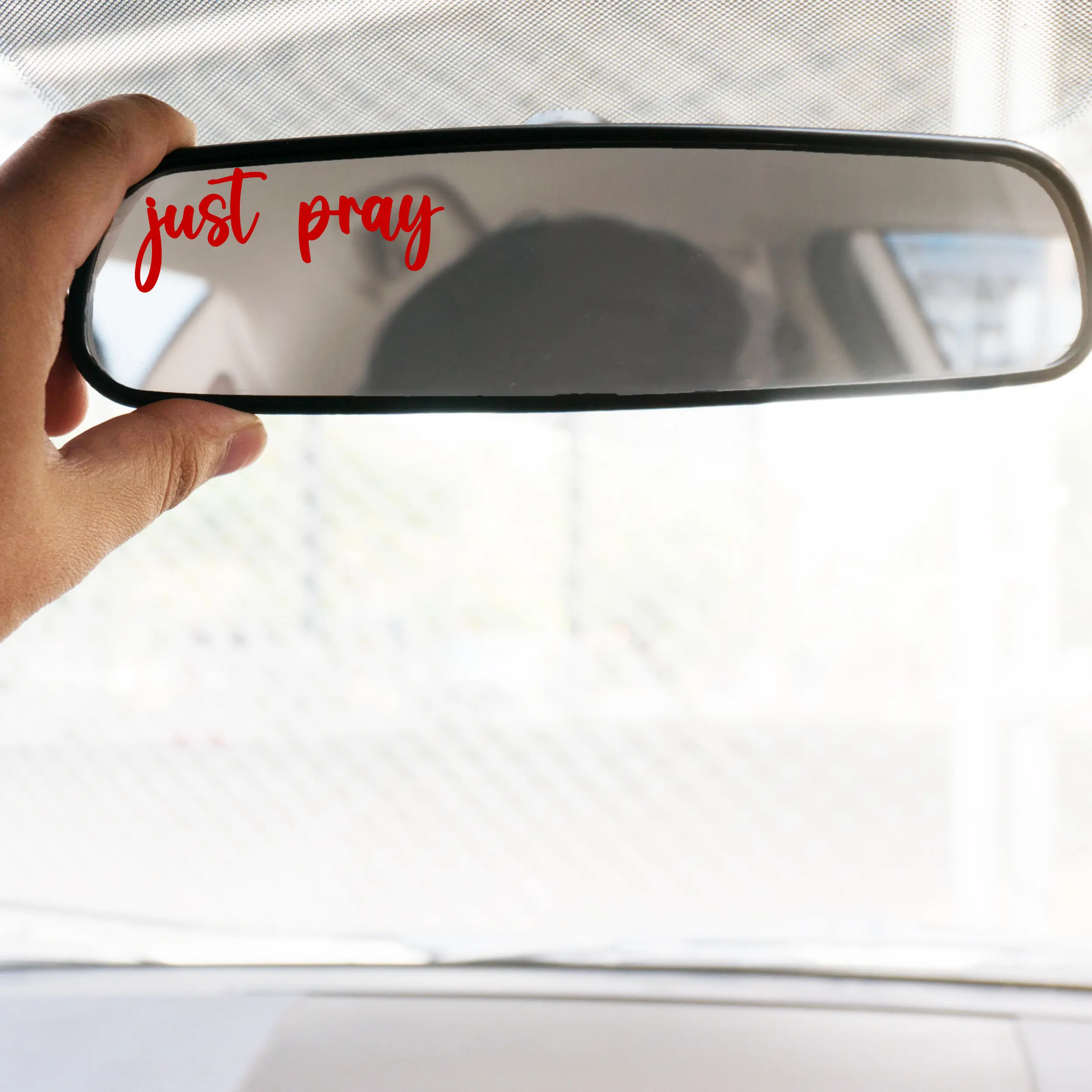 Just Pray Mirror Decal Just Pray Mirror Decal