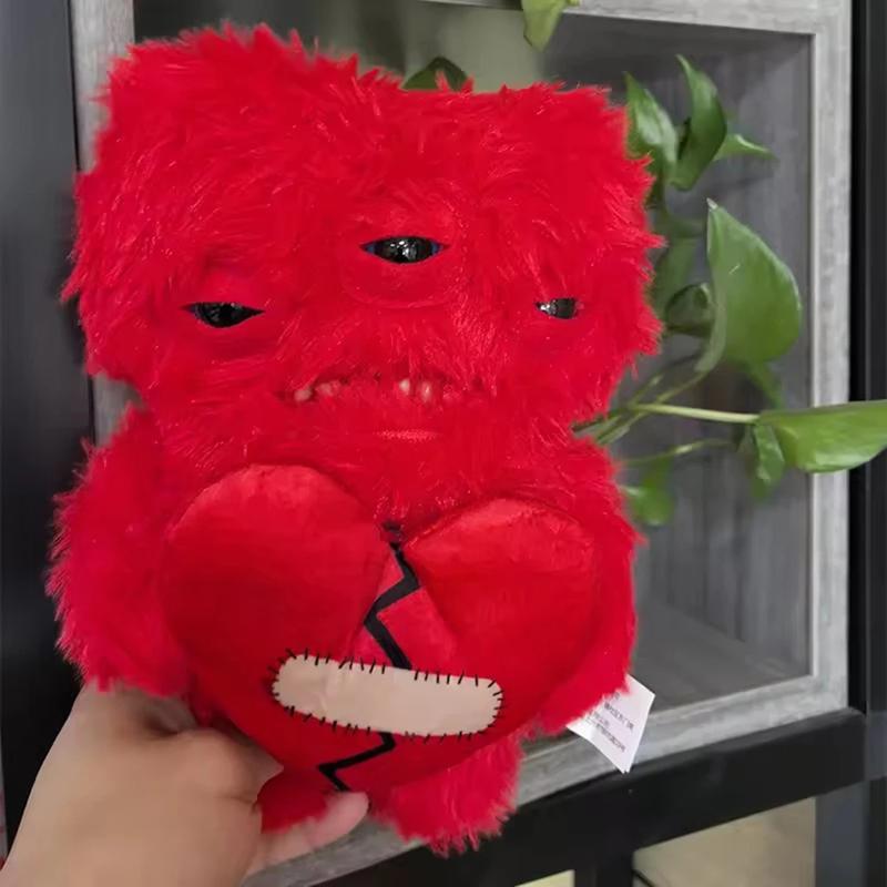 Love Fuggler-Ugly-Monsters Plush Collectible Toy Heart MUNCH MUNCH Stuffed Plush Doll Valentine Present Red and Pink Love Fuggler-Ugly-Monsters Plush Collectible Toy Heart MUNCH MUNCH Stuffed Plush Doll Valentine Present Red and Pink