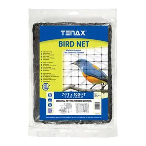 Tenax 7021627 100 x 7 ft. Black Bird Netting