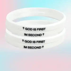 4 Pack- God is First I Am Second Bracelet