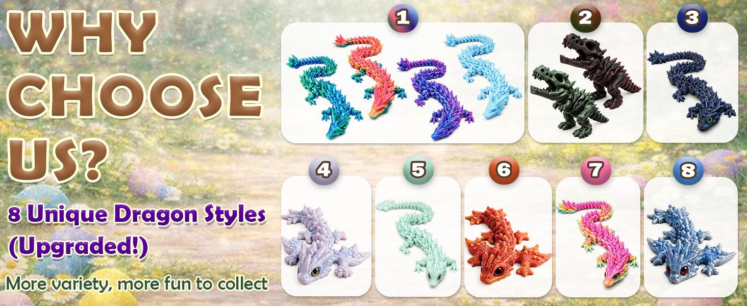 12Pack 3D Printed Dragon Eggs—Desktop Ornaments, Home Decor, Tabletop Figurines Small Decorative Items Holiday Decorations Unique Party Gifts (Multiple Colors) Perfect Gifts for Boys and Girls