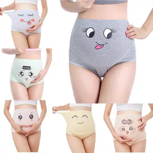 Breathable High Waist Maternity Cotton Panties For Pregnant Women