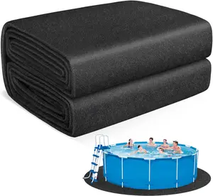 Thickened Pool Liner Pad for Above Ground Pool, 15 FT Round Under Pool Mat Padding, Pool Ground Pad Mat Under Pool for Pool Bottom,  Punctures, Extend Liner Life