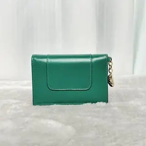 Pre-owned Bvlgari Emerald Green Serpenti Wristlet small Clutch