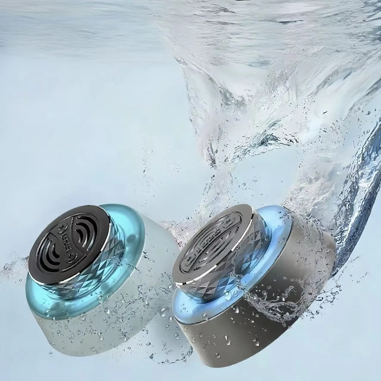 Bluetooth-compatible Shower Speaker Ip67 Waterproof Wireless Speaker with Colorful LED Lights, Portable Outdoor Stereo Sound for Beach Pool Travel Home Use
