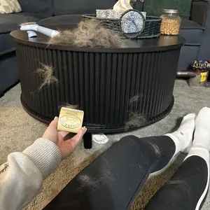 SleekEZ Cat Brush for Shedding & Grooming, Wooden Handle & Stainless Steel Blade, Pet Brush for Indoor Cats, 2.5 Inches Long Groomer Tools Fur Removal Tool