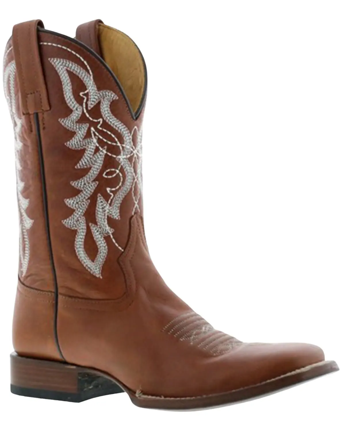 Caborca Silver By Liberty Black Women's Women'S Tina Western Boot Square - Sl-Mea090-Brown