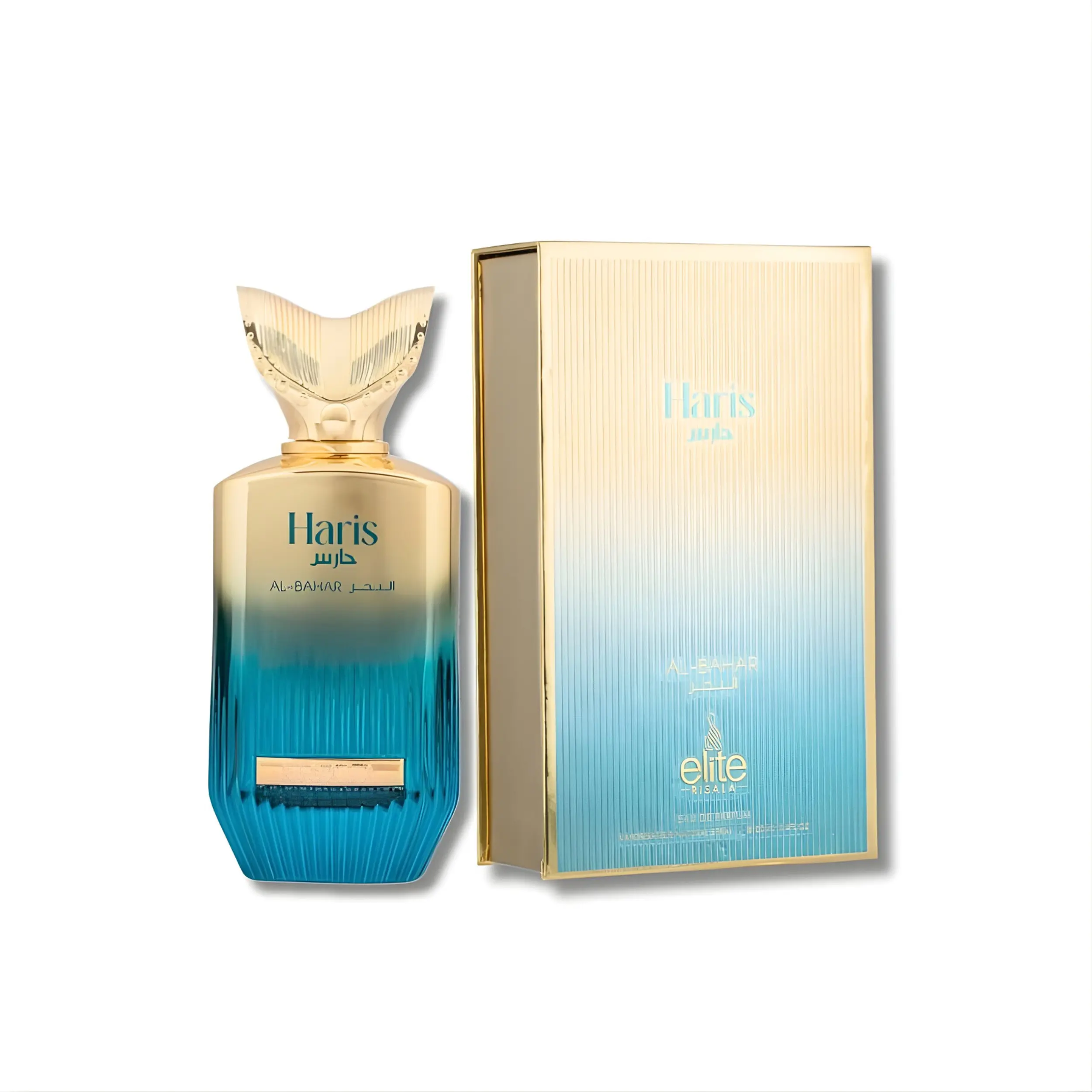 Risala Elite Haris Al Bahar Unisex Eau de Parfum (3.4 fl oz) Single Item Bottle - Floral-Woody Fragrances with Freesia, Sandalwood, Ambrette Musk, Cedar Notes, Adult Signature Scent, Elegant All-Seasons All-Day Wear, Aromatic Luxurious Scent, Captivating