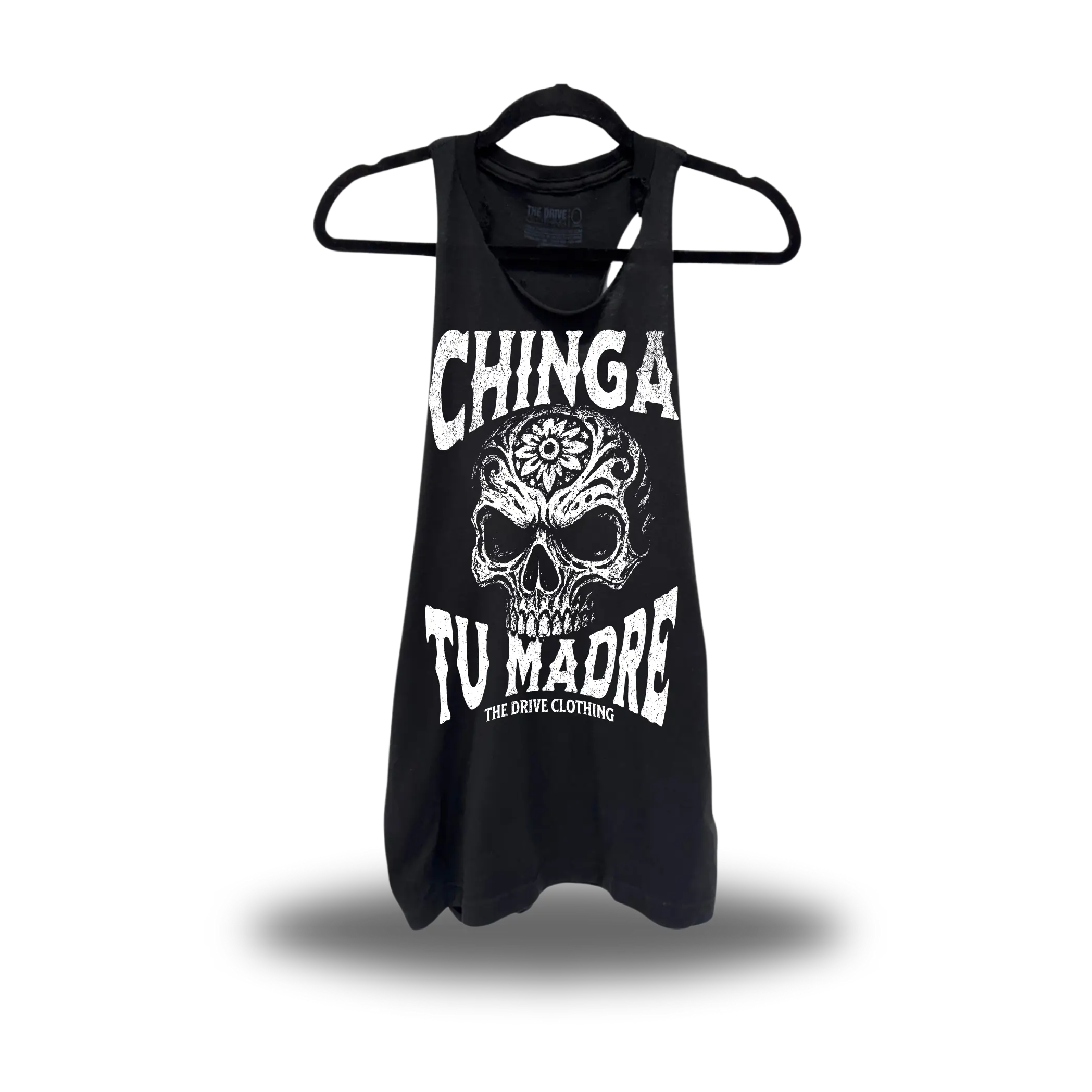 Men's Classic Stringer Tank Top Undershirt - Ring-Spun Cotton Casual Unisex Sizes Road Rash Black Style with FUCK YOU Print, Classic Stringers