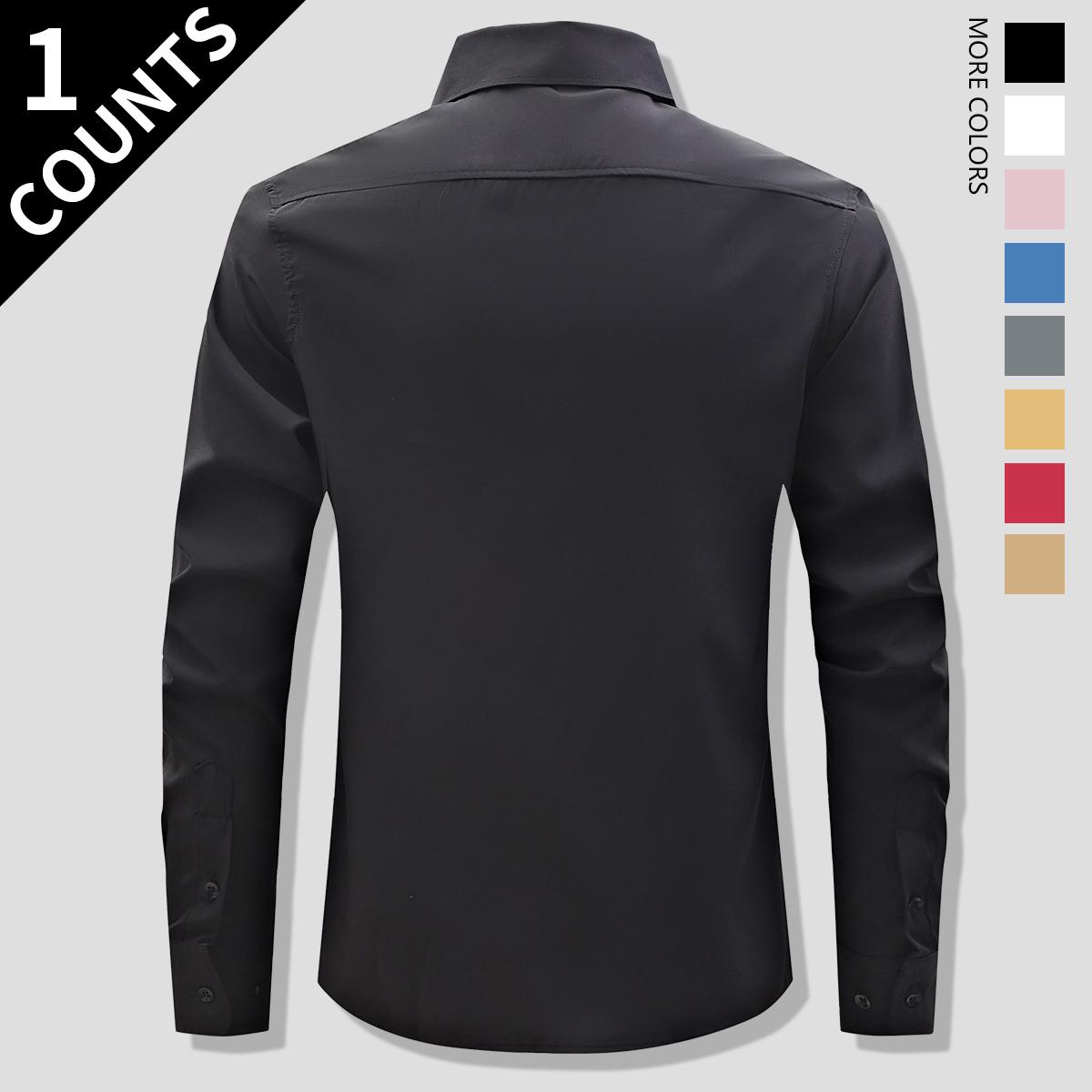 Men's Classic Slim Fit Dress Shirt – Professional Long Sleeve Button-Down – Versatile Tailored Look for Business, Weddings, and Everyday Essentials