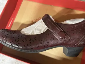 Cobb Hill Burgandy Red Snap Strap Many Jane Shoes for women