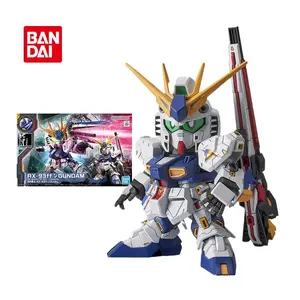Bandai Original Gundam Model Kit Anime Figure SD RX-93ff V GUNDAM Action Figures Toys Collectible Ornaments Gifts for Children