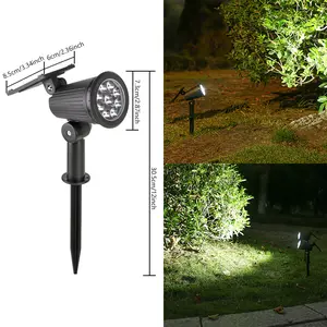 Solar-powered outdoor camping light with light sensor, waterproof ground-mounted lawn lamp, home outdoor landscape courtyard light, garden tree lighting