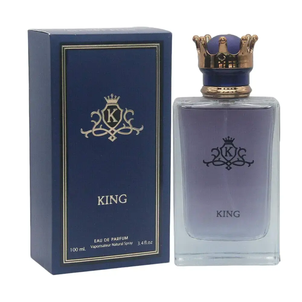 Men's King Classic Scent Eau De Parfum Natural Spray Cologne, 100ml (3.4oz) for Daily Use