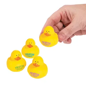 Adorable Mini He Lives Rubber Ducks - 24 Pc. for Easter Fun